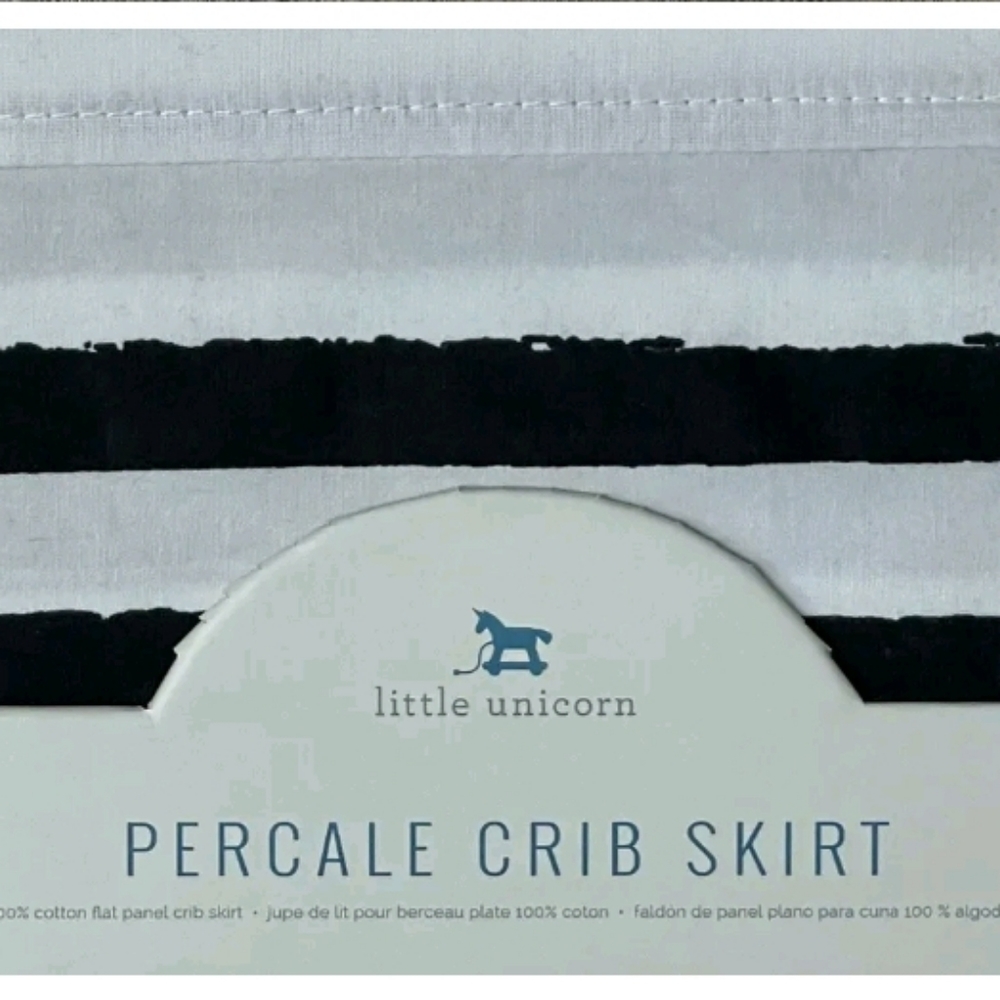 Little Unicorn Percale Crib Skirt